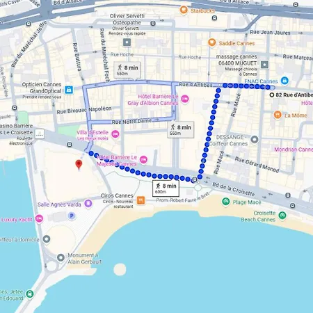 Rue D'antibes Wide 1 Bdr W Terrace - Quiet In Scenery شقة كان