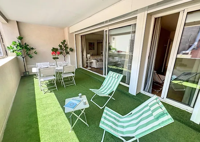 Rue D'antibes Wide 1 Bdr W Terrace - Quiet In Scenery *