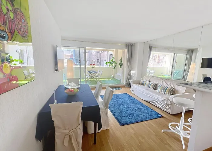 Rue D'antibes Wide 1 Bdr W Terrace - Quiet In Scenery Cannes